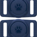 GOCII waterproof dog collar holder 2-pack for Apple AirTag Gen 1 & 2, black silicone case
