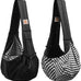 Classic Tomkas Small Dog Sling Carrier for 3-10 lbs Pets - Black - Classic Pocket Strap Wrap