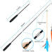 zph cat toys interactive indoor 2pcs retractable cat wand 9pcs teaser toys kitten toy