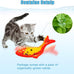 TOOGE 2 Pack 9 inch Floppy Fish Cat Toys with SilverVine and Catnip for Interactive Play