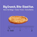 Three Dog Bakery Bark'N Crunch! Chicken Chips 4 oz Grain Free High Protein Treats for Dogs