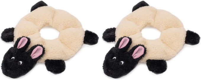 ZippyPaws Loopy No Stuffing Dog Toy for Small, Medium, & Large Dogs, Squeaky Pet Toy for Boredom, Soft Plush Puppy Products, Hedgehog Design