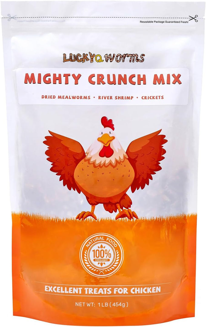 LuckyQworms Dried Freshwater Fish 1 Lbs Resealable Bag – Natural High-Protein (30% Min) Food for Turtles, Reptiles, Large Tropical Fish, Cats, and Small Pets
