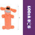 Multipet Original Loofa Dog Plush Toy - 6 Inch Squeaky Toy for Small to Medium Dogs - Extra Soft Plush