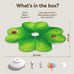 Feelnedy rechargeable cat toy with movable LED dot and feathers for indoor cat exercise and boredom prevention