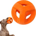 fida natural rubber dog balls for aggressive chewers 4.5 x 4.5 inches non-toxic durable