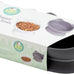 Whisker-friendly elevated cat bowls set of 2 white and gray modern pedestal design