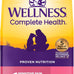 Wellness Complete Health Sensitive Skin and Stomach Dry Dog Food, Wholesome Grain Kibble, Natural, Chicken Free, Salmon and Rice Recipe, 5 lb Bag