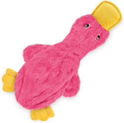 best-pet-supplies-interactive-squeaky-dog-chew-toy-crinkle-duck-light-pink-large