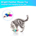 Cat Toys 6 Packs Interactive Metal Cage Balls for Indoor Cats, Mice, Bells, and Feather Mouse Toys