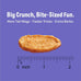Three Dog Bakery Bark'n Crunch! Chicken Chips 15 oz Grain Free Treats for Dogs High Protein Snacks
