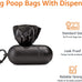 Amazon Basics Dog Poop Leak Proof Bags with Dispenser and Leash Clip, Unscented, 13" x 9", 900 Count