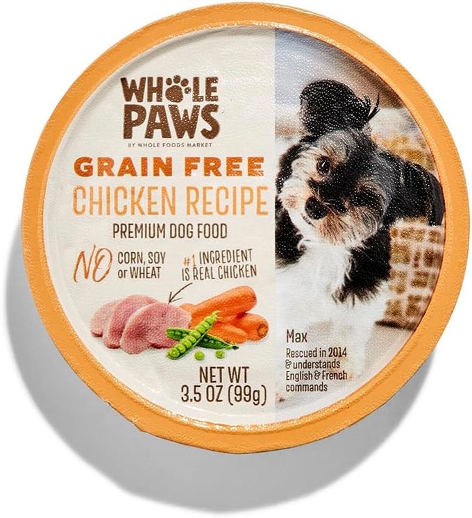 Whole Paws Grain-Free Wet Dog Food, Chicken 3.5oz