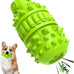 Piffzedo Green Large Natural Rubber Dog Squeaky Toy for Aggressive Chewers