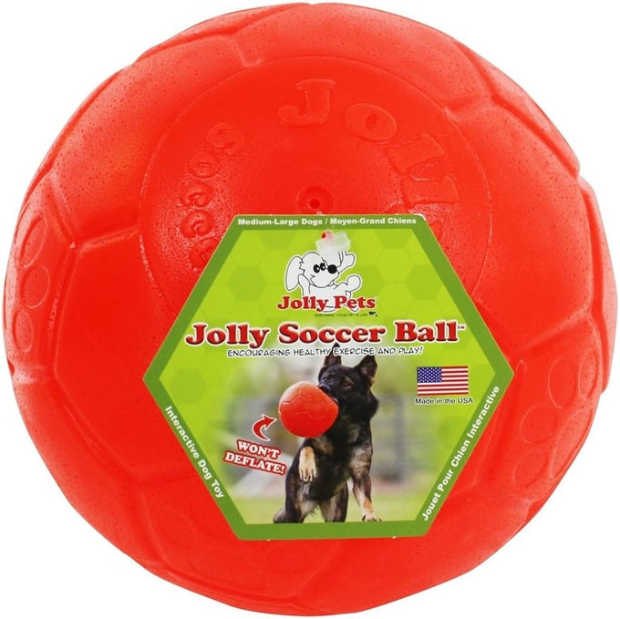 jolly large ocean blue dog soccer ball toy floating-bouncing durable made usa