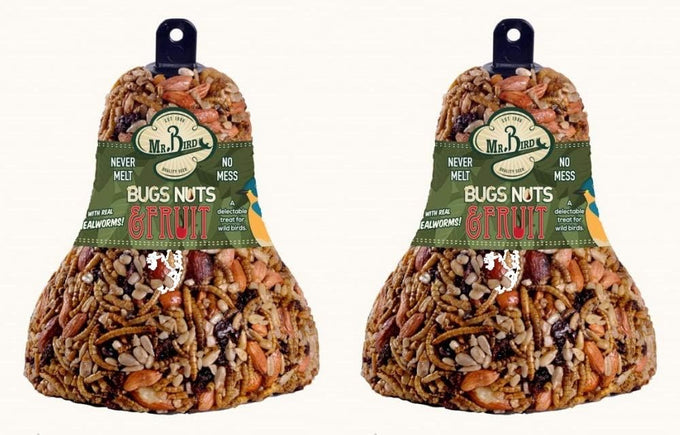 12.5 oz 2-Pack Mr. Bird Wild Bird Seed Bells for Various Species