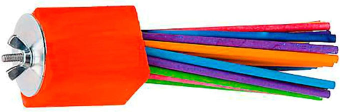 super bird creations sb301 chewable paper party bird toy for medium to large birds with colorful lollipop sticks