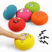 Smile Face soft latex squeak balls for small pet dogs, 6 Pcs/Set, non-toxic, easy to clean