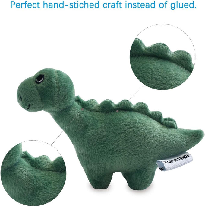 Legend Sandy Squeaky Plush Dog Toy Pack, 12 Soft Puppy Chew Toys with Squeakers for Small Medium Size Dogs