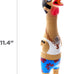 Outward Hound Charming Pet squawkers Earl latex rubber chicken dog toy funny large size