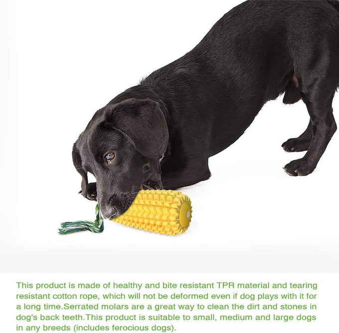 carllg dog chew toys for aggressive chewers, durable squeaky interactive dog toys corn stick toy for small medium large breeds