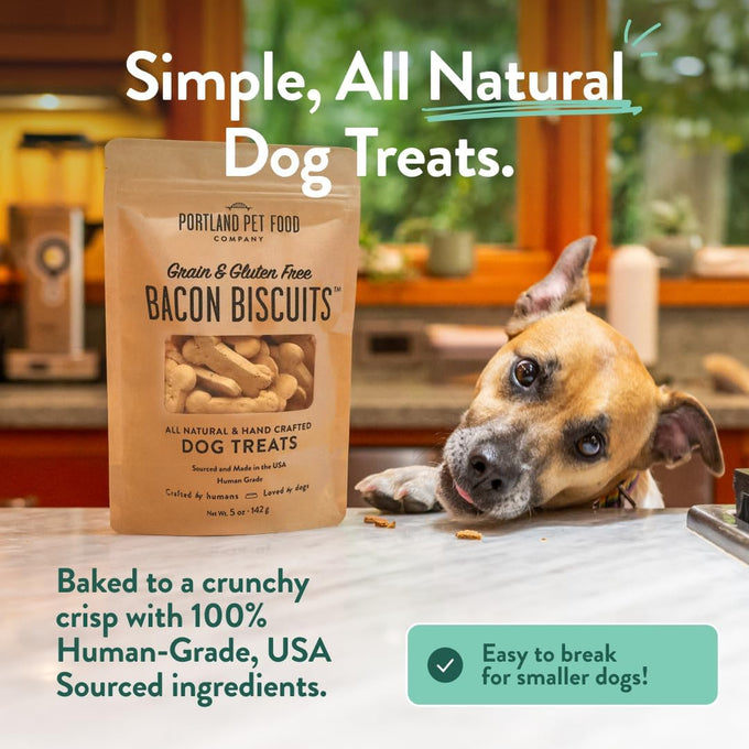portland pet food company natural dog treats variety, grain-free, human-grade, healthy