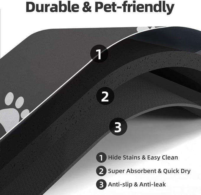 pador pet feeding mat absorbent dog mat for food and water bowl easy clean puppy supplies accessories
