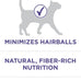 Natural adult dry cat food for hairball control with real chicken, high-protein recipe and crunchy kibble.