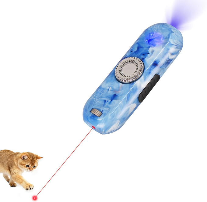 TBTeek rechargeable cat toy with 3 light modes & 5 fun patterns