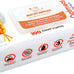 Large 8x9 Pet Wipes - Gentle Lavender Vitamin E Formula for Puppies and Cats - 100 Count