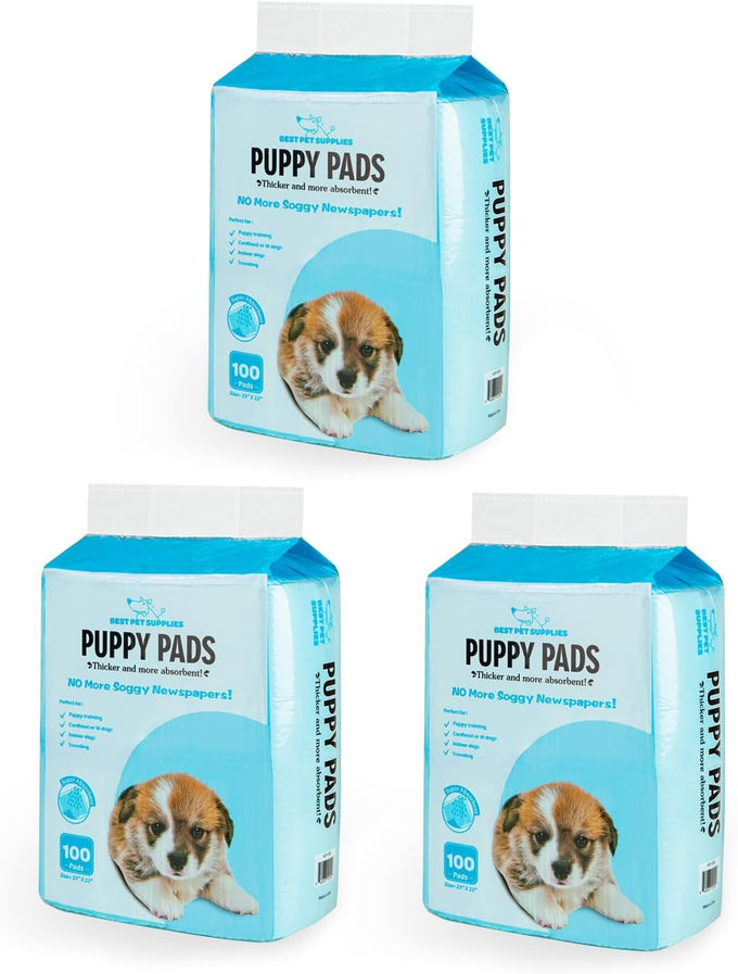 Baby Blue XL Puppy Pads 100 Count - Super Absorbent, Quick-Dry, Odor Control, and Leak-Proof for Indoor Dogs