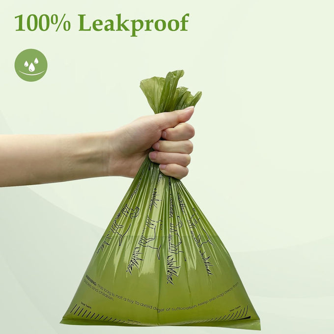 Lavender scented 13" x 9" leakproof dog poop bags rolls, 240 count, strong and sturdy waste bags for pets