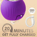 Rocfish Durable Interactive Cat Toy for Indoor Cats, Automatic Chase Ball Toy Purple