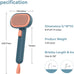 aumuca skin friendly slicker brush for dogs & cats with self-cleaning button, gentle pet grooming tool