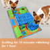 Vivifying snuffle mat for small and medium dogs, felt interactive dog puzzle toy with 8 hiding places, enrichment feeding game