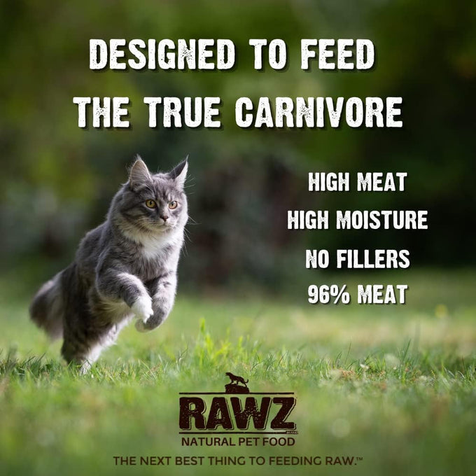 Rawz natural premium canned cat wet food shredded, 12-pack chicken variety, 4 flavors, 3oz cans