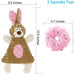 volacopets pink puppy toys for small dogs 5-pack teething chew toys boredom