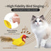 Whisker World 2-Pack Catnip Bird Toys with Lifelike Chirp Sound and Real Feather