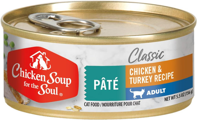 Chicken Soup For The Soul Chicken & Salmon Pate Wet Cat Food, 5.5 oz