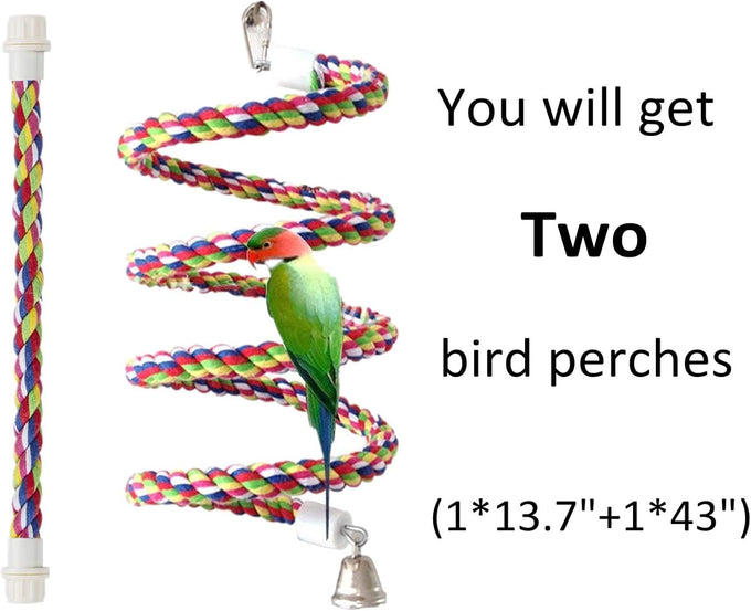 Rope Bungee Bird Toy, Senegal Parrot, Small