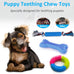 beiker dog teething chew toys - 15 pack small medium breed puppy toy variety dogs rope chew toys bundle for boredom relief