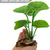 2-pack artificial silk aquarium plants for betta fish tank decorations, goldfish, reptile terrarium accessories, gold