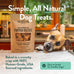 Portland Pet Food Company 3-Pack Grain-Free Pumpkin Dog Treats for Small, Medium, and Large Dogs - Human-Grade and All Natural