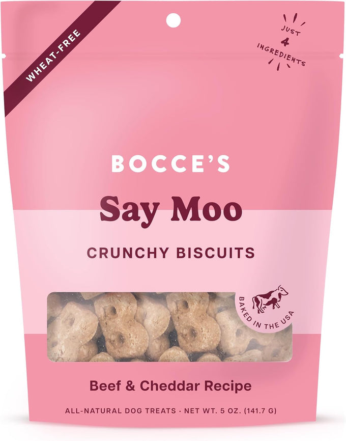 Bocce's Bakery - Limited Edition Wheat-Free Dog Treats, Burgers & Fries Biscuits, 5 oz, Wheat-Free, Made in USA