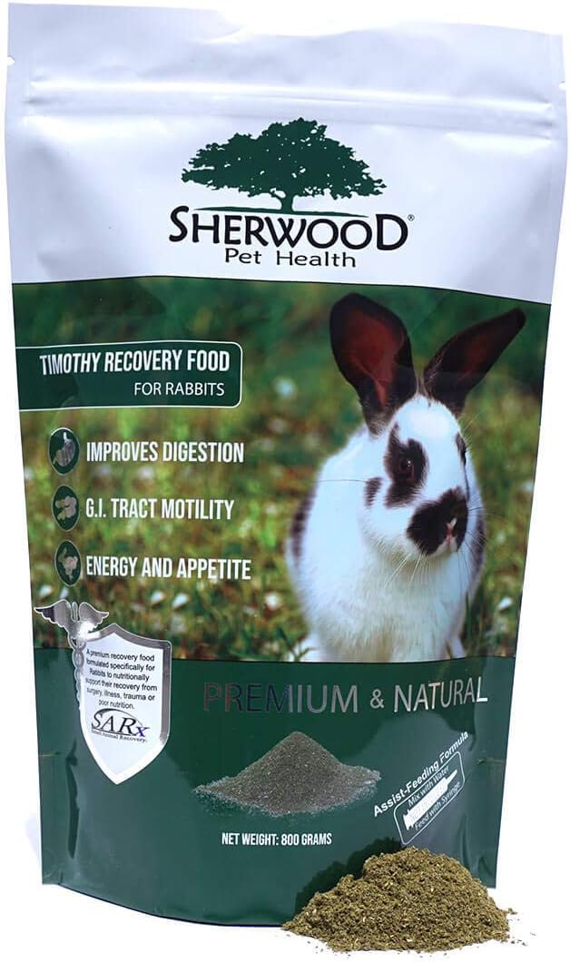 Sherwood Pet Health Rabbit Emergency Kit and Bulk Recovery Food (800 Grams) with Complete Care Essentials