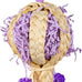 hand-woven natural rattan hot air balloon bird toy for small to medium parrots