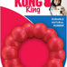 Kong natural rubber ring toy for small to medium dogs supports dental health and playtime