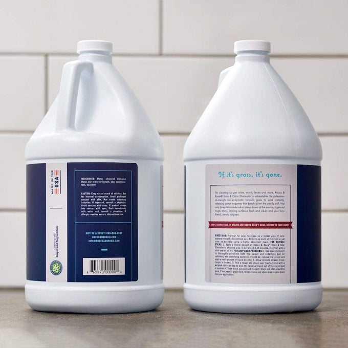 Rocco & Roxie 1-Gallon Pet Enzyme Carpet Stain & Odor Eliminator for Home, Safe for Pets & Children