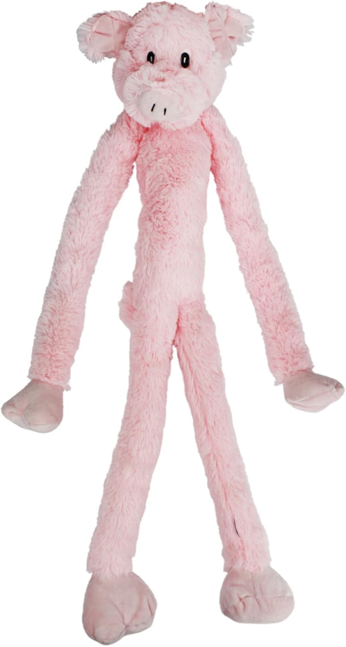 Multipet Swingin 19-inch large plush dog toy with extra long arms and squeakers for hours of entertainment