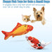 TOOGE 2 Pack 9 inch Floppy Fish Cat Toys with SilverVine and Catnip for Interactive Play